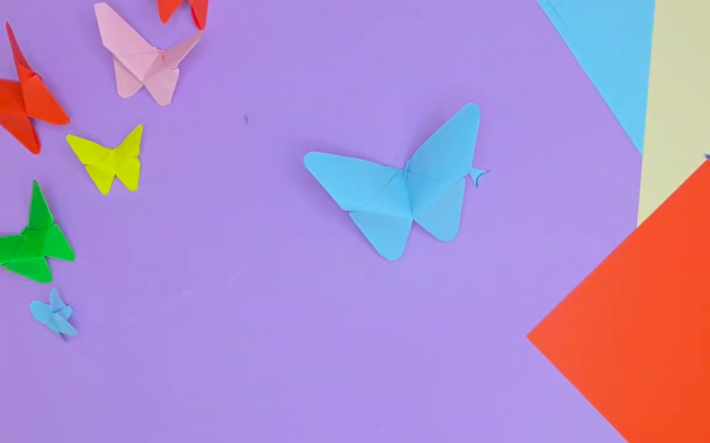 how to fold a paper butterfly easily