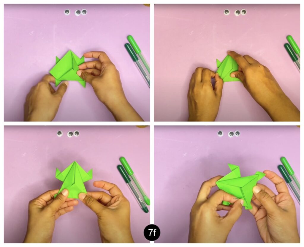 How to make a paper jumping frog (step-by-step tutorial)