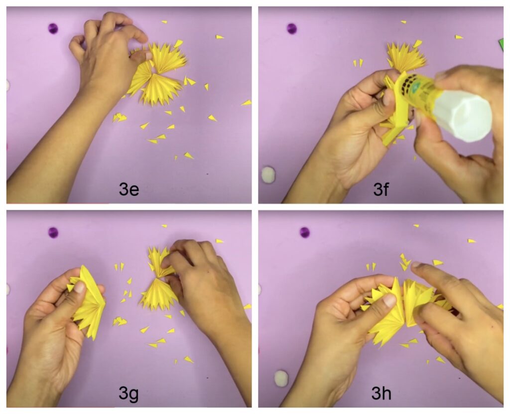 How to make an easy paper sunflower for kids (step-by-step tutorial)