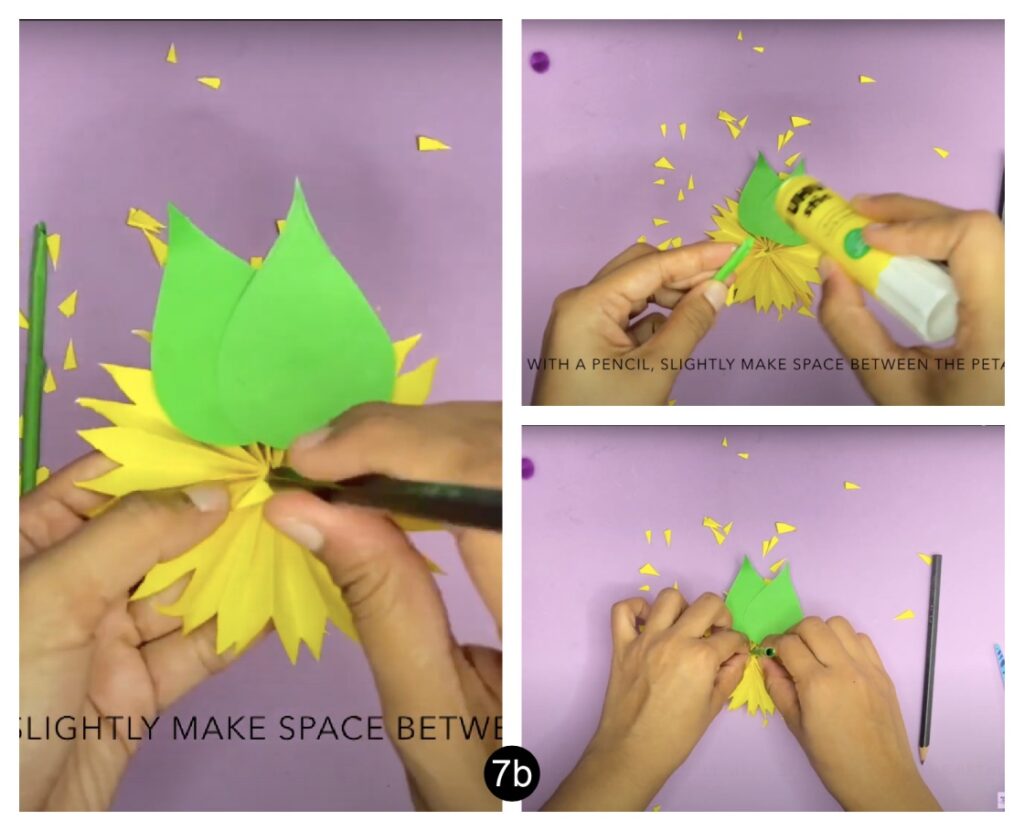 How to make an easy paper sunflower for kids (step-by-step tutorial)