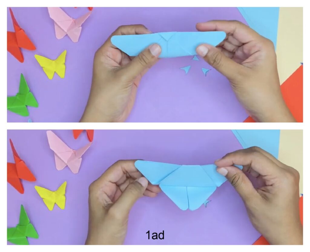 How to make Origami paper butterflies, Easy craft