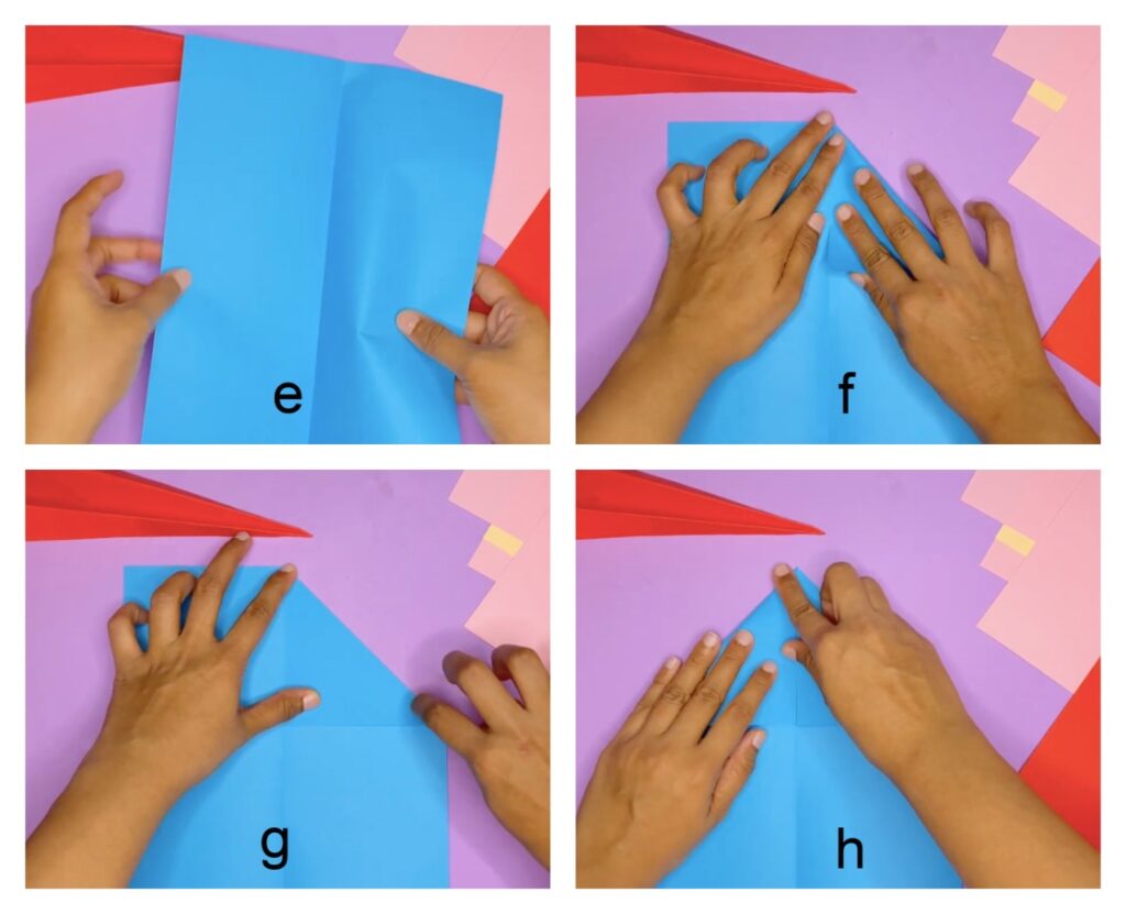 How to make a paper airplane step-by-step