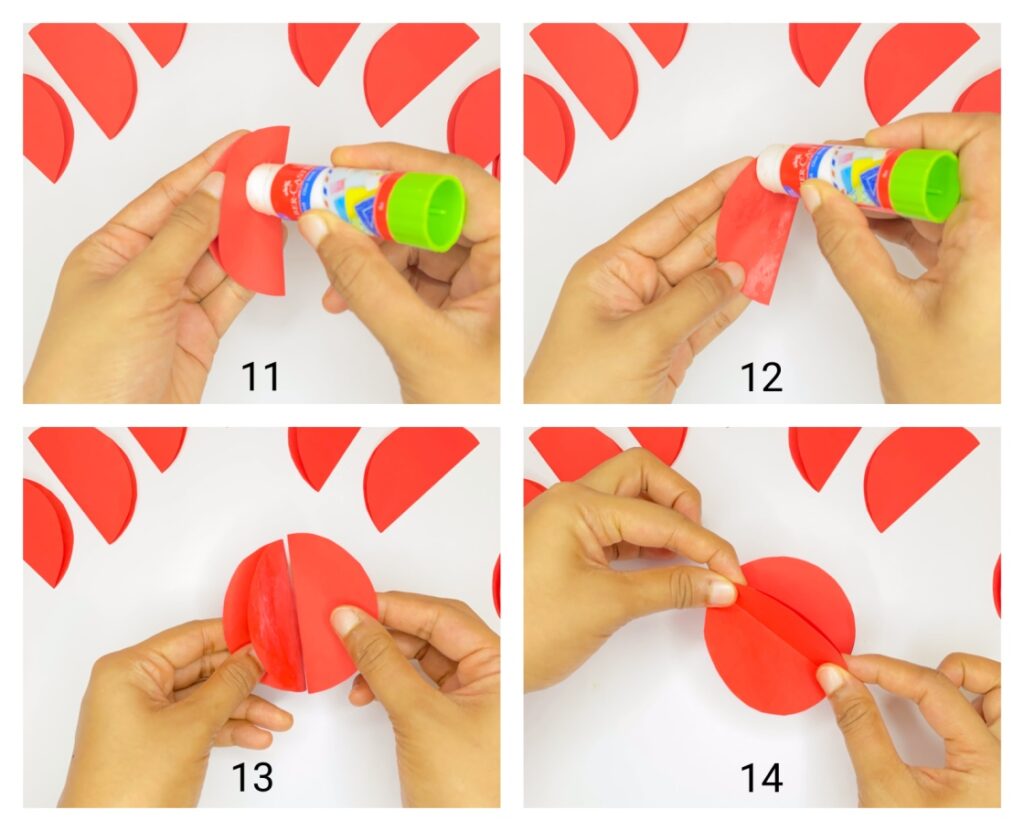 how to make paper apple step-by-step using construction paper