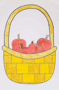 Fall apple picking craft for kids (with free printable template) - The ...
