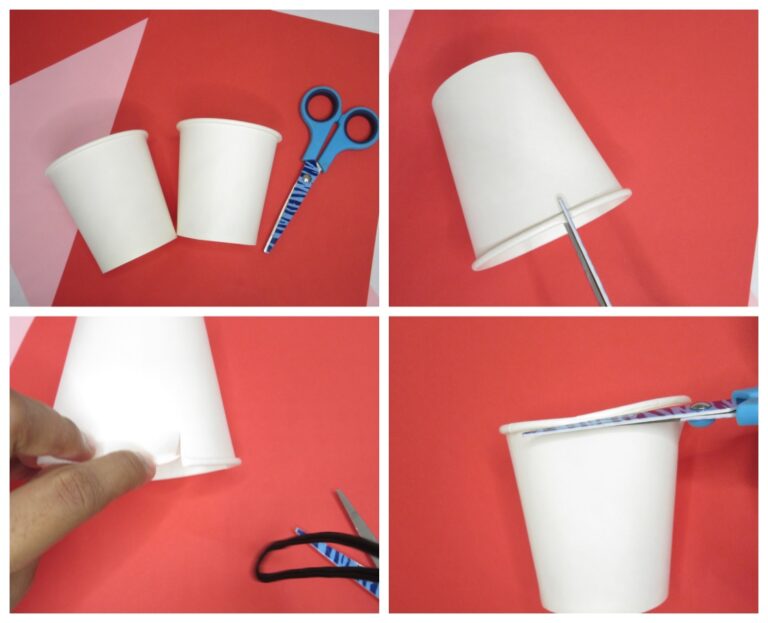 How to make easy paper cup flowers(step-by-step pictures) - The Purple Yarn