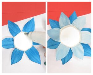 How to make easy paper cup flowers(step-by-step pictures) - The Purple Yarn