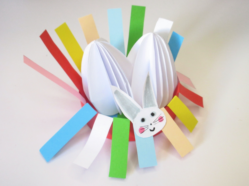 Easter egg nests with paper diy-step by step tutorial