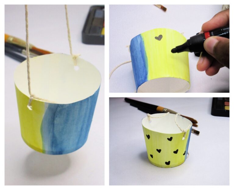 Easy Paper cup bird feeder craft for preschoolers - The Purple Yarn