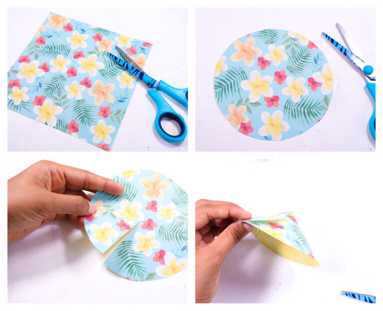 Paper Cup House Craft - The Purple Yarn