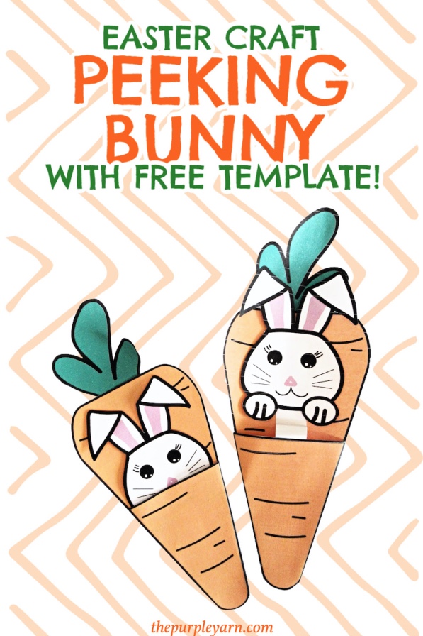 Here is an easy Easter bunny craft idea for kids. This peeping bunny is a fun craft for kids and is a low prep activity. You can get it done easily with our free template.