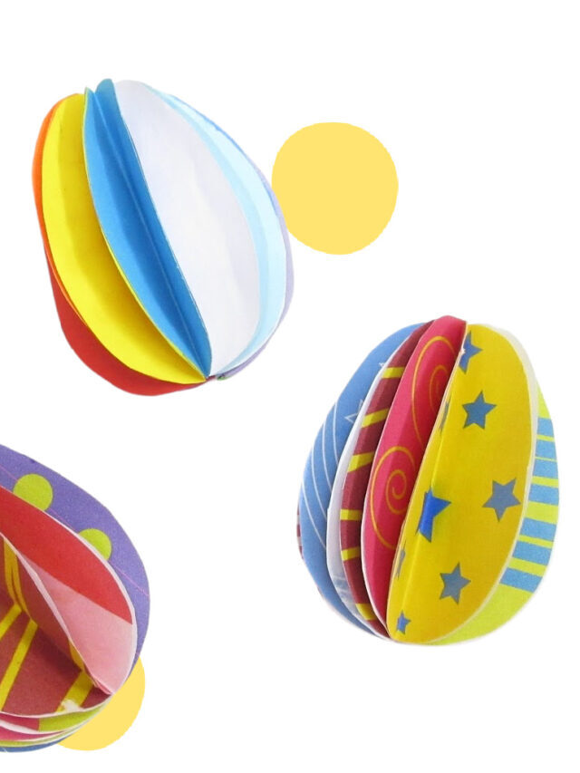 Easter egg craft idea with free template story