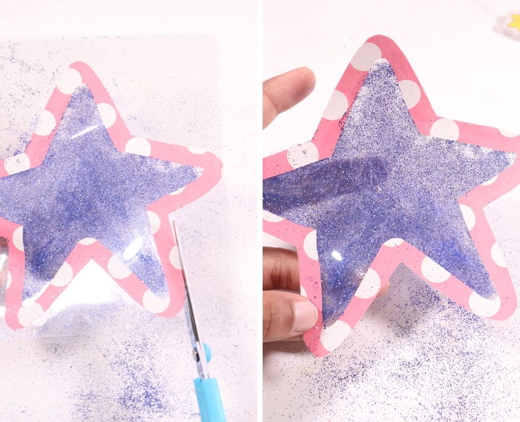 DIY GLITTER STAR WANDS