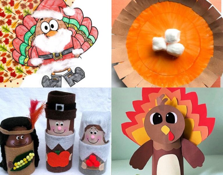 62 Fun Thanksgiving Crafts for Kids(DIY & Printables)