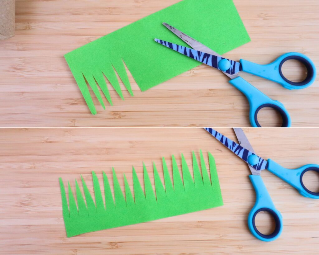 Toilet paper roll mushroom craft