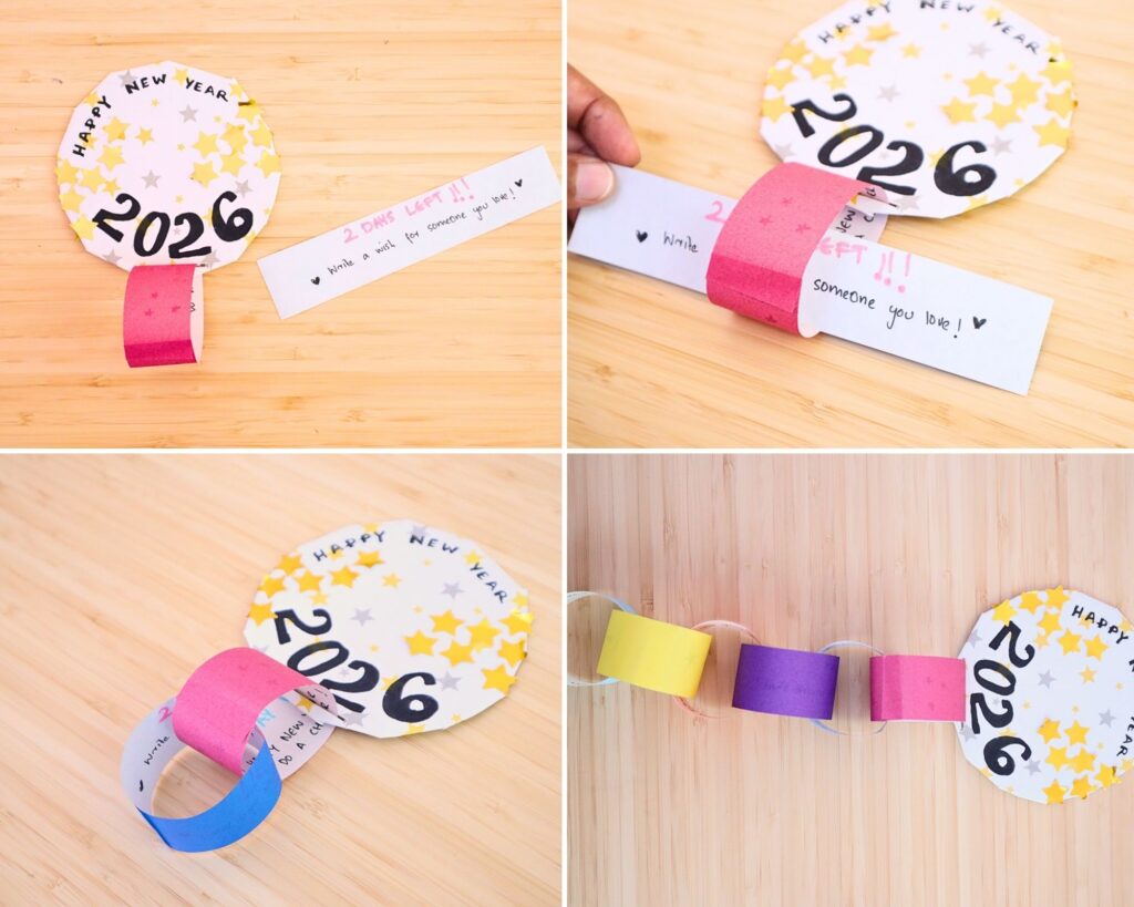 New Year Countdown craft for kids