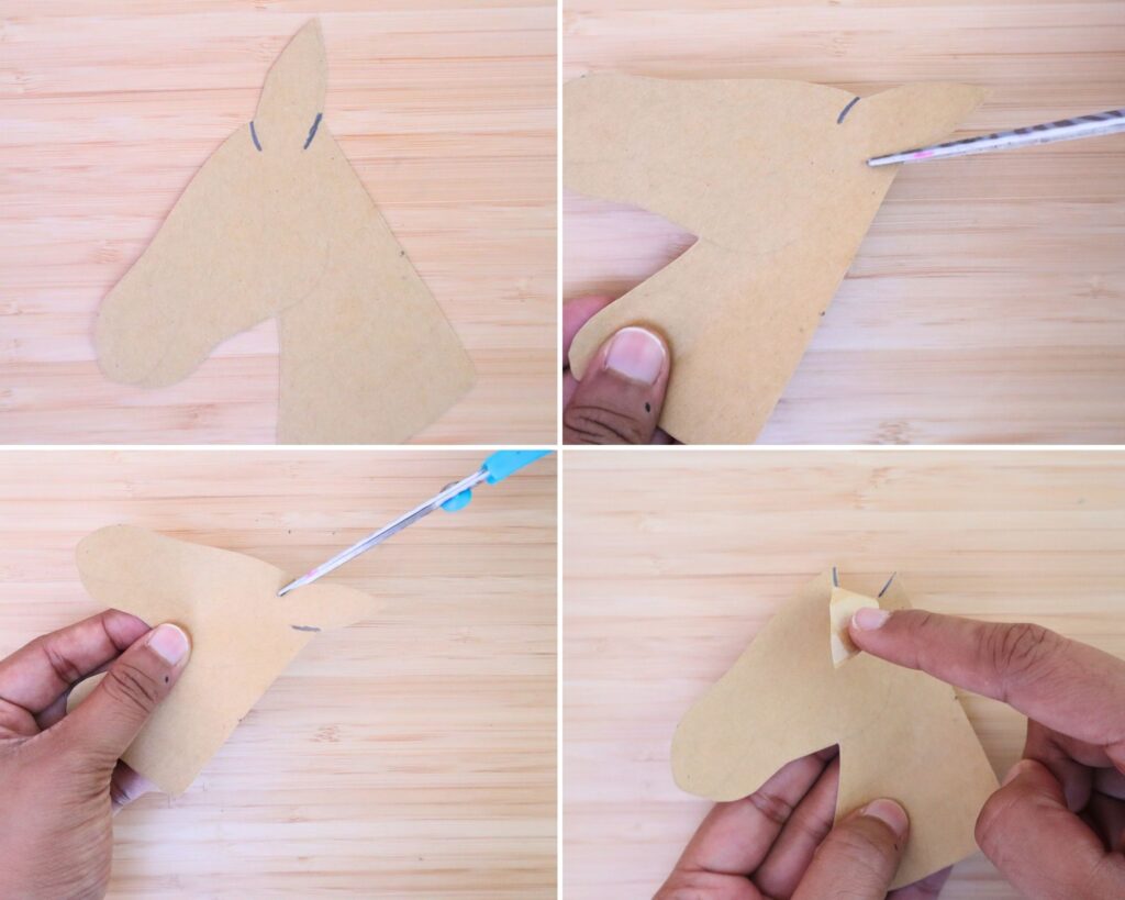 Popsicle stick horse puppet craft for kids(step-by-step tutorial)