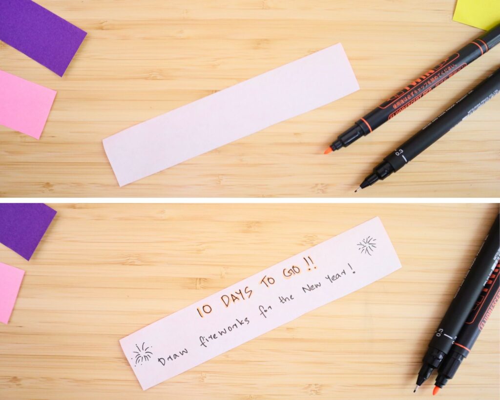 New Year Countdown craft for kids