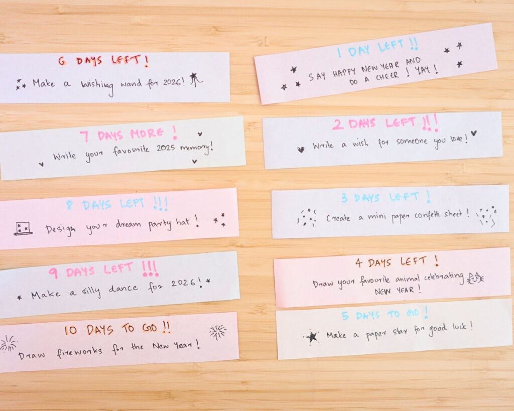 New Year Countdown craft for kids