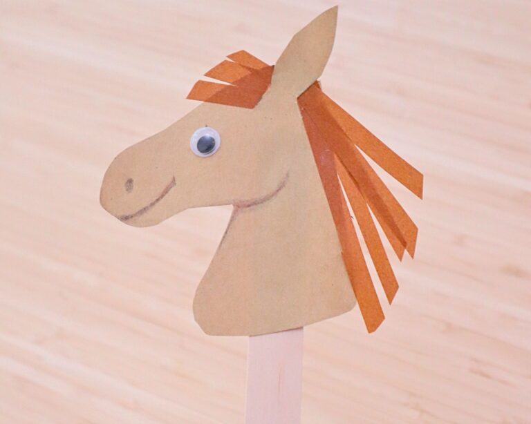 Easy Horse Puppet Craft for Kids