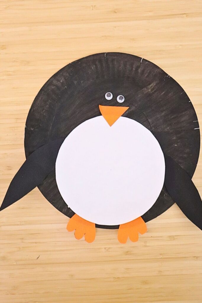 Paper Plate Penguin Craft (Easy Winter Craft for Kids)