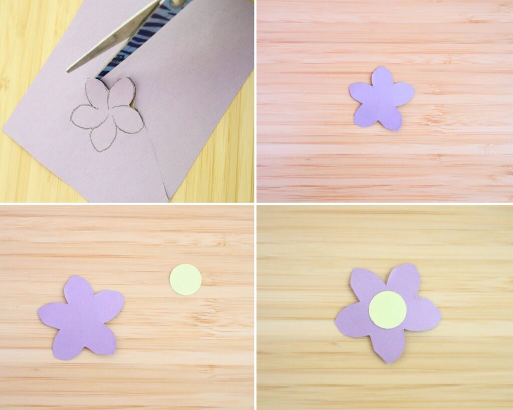 Paper flower crown craft (with free flower crown template)