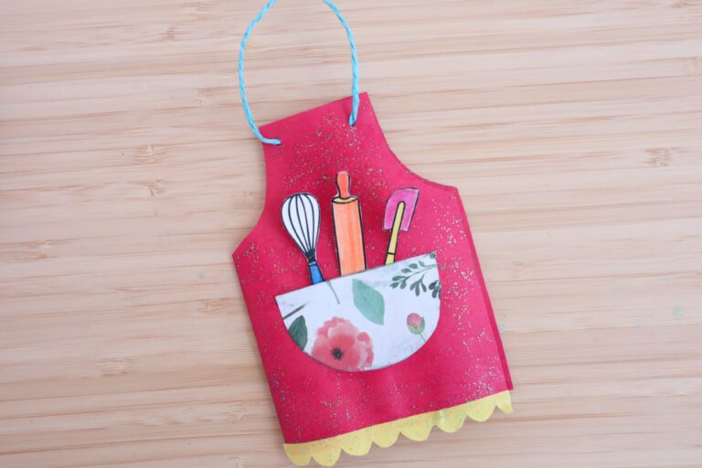 Mother’s Day Apron Card (with Free Template)