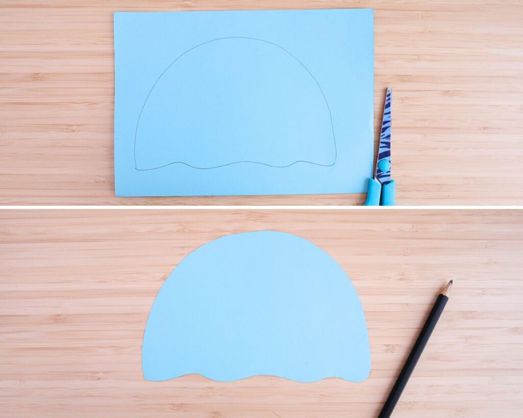 Jellyfish suncatcher craft - step-by-step picture tutorial