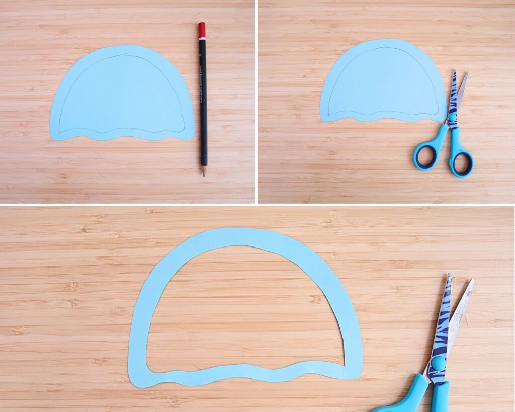Jellyfish suncatcher craft - step-by-step picture tutorial