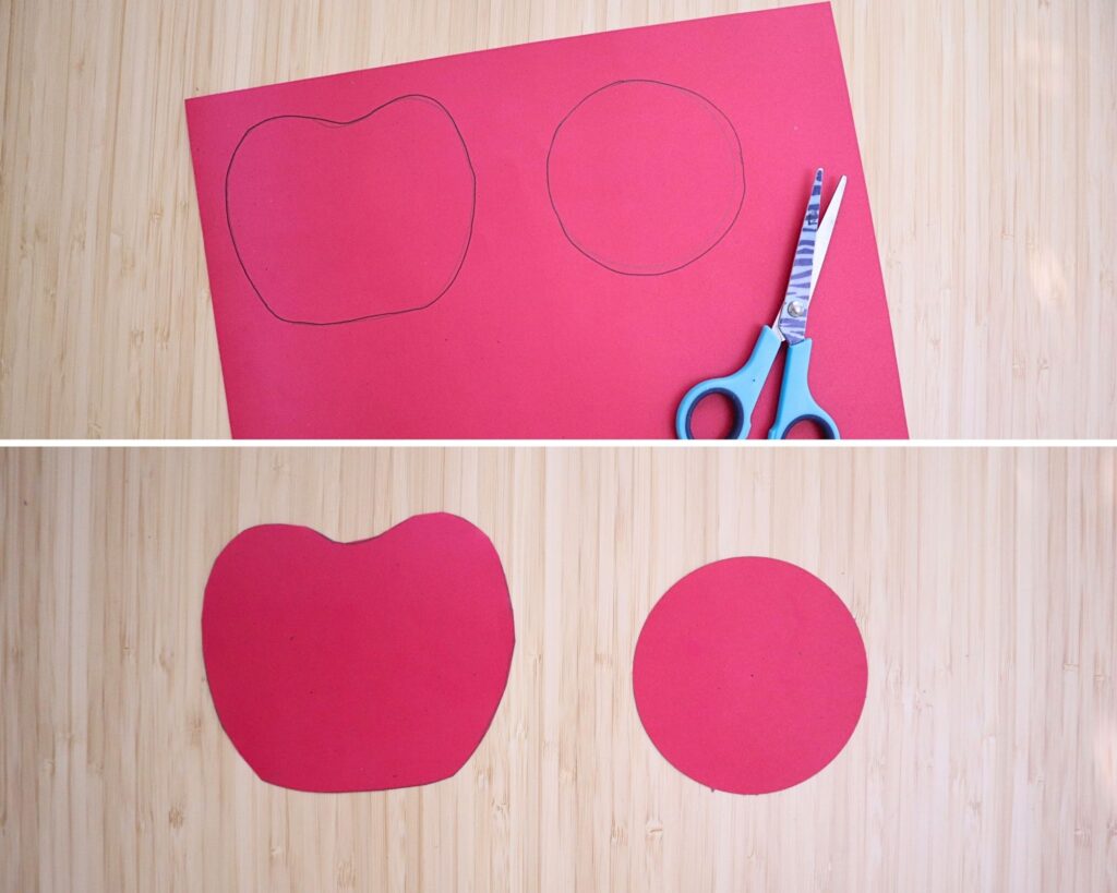 rocking apple craft for kids