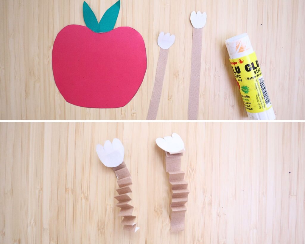 rocking apple Craft for Preschoolers