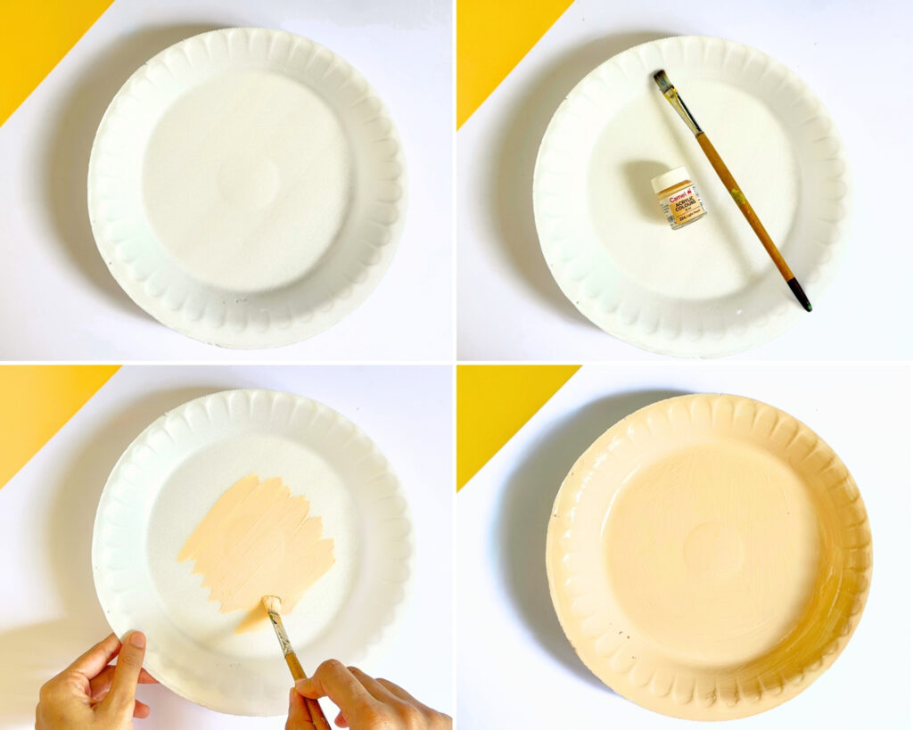 How to Make a Paper Plate Scarecrow step by step