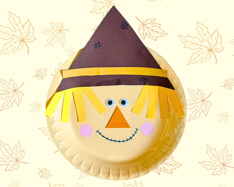 Paper Plate Scarecrow Craft for Kids