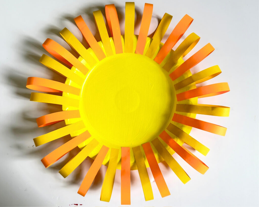 Paper plate lion craft for kids step by step