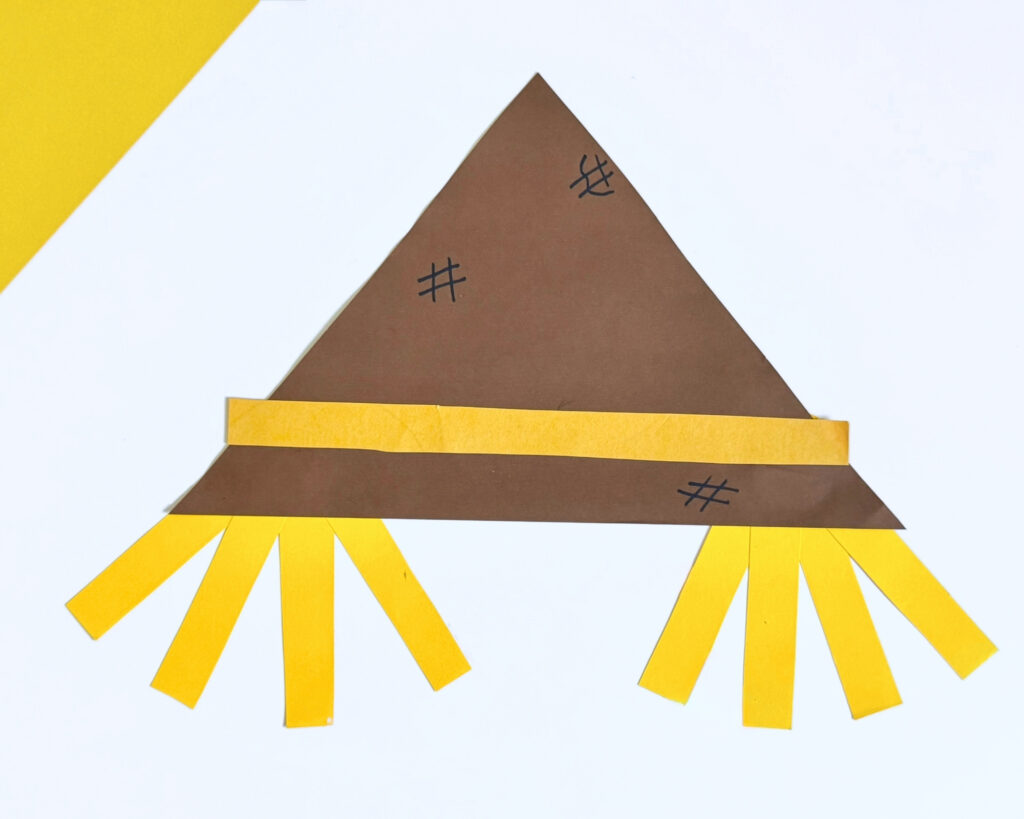 How to Make a Paper Plate Scarecrow step by step