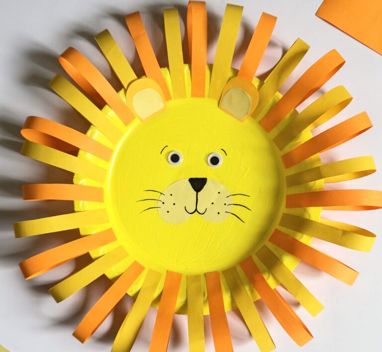 Paper Plate Lion Craft for Kids