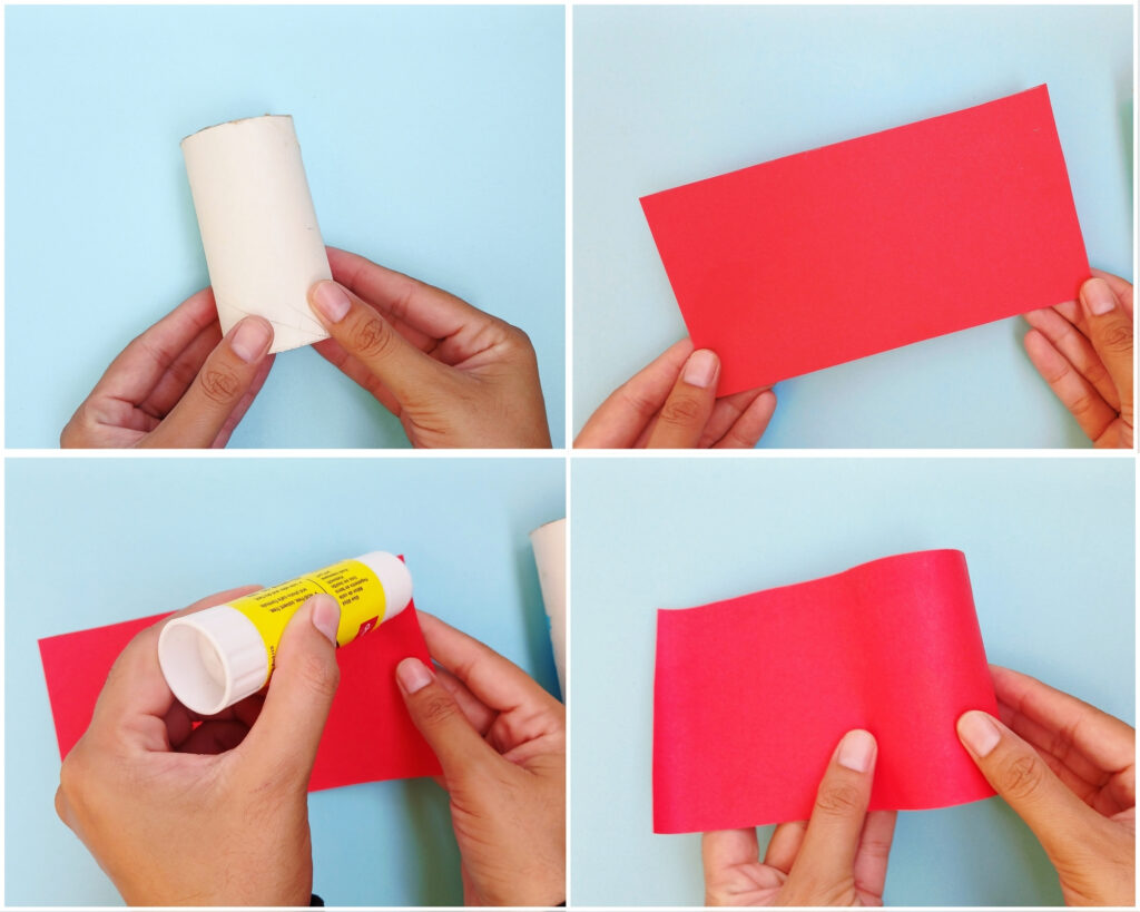 toilet paper roll santa craft for kids