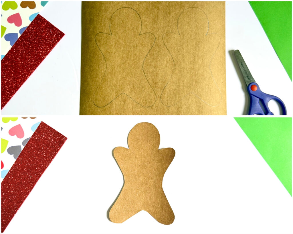 easy paper gingerbreadman craft for preschoolers