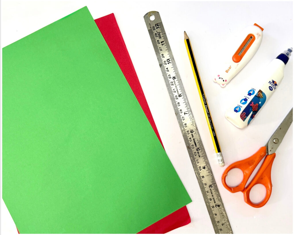 Paper Christmas Wreath Craft for kids