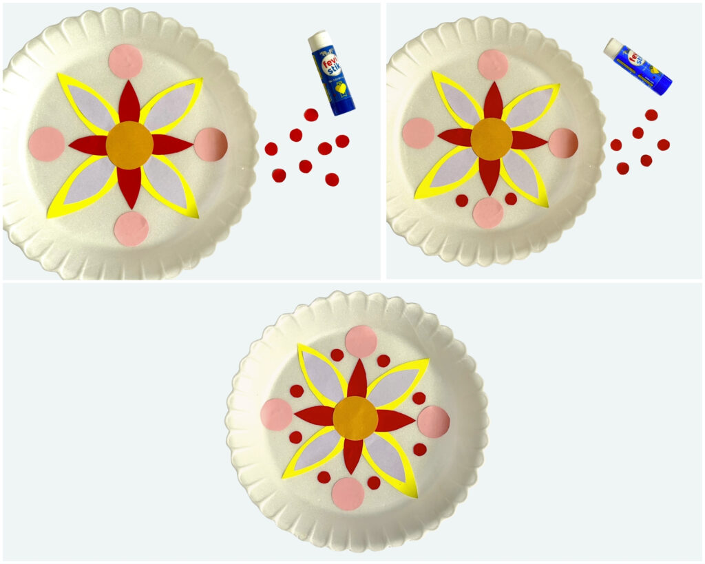 Paper Plate Rangoli Craft for Kids