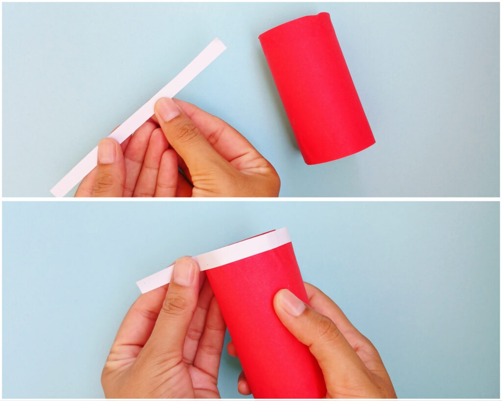 toilet paper roll santa craft for kids