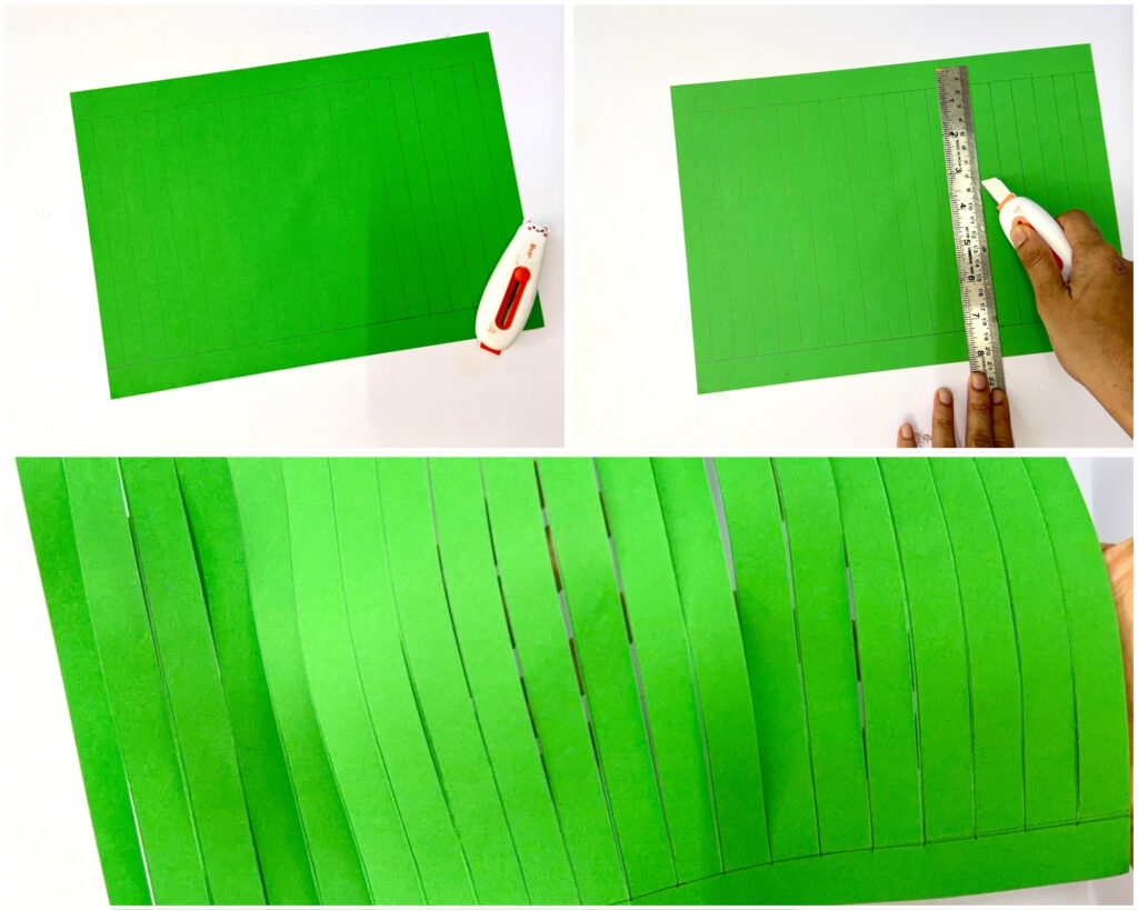 Paper Christmas Wreath Craft for kids