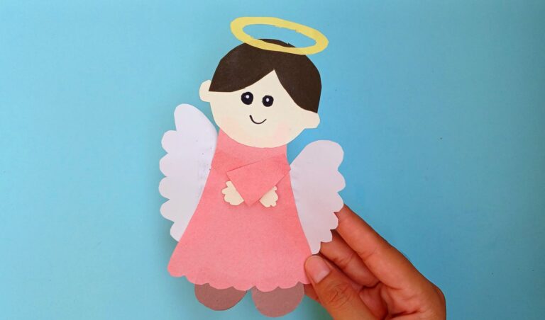 Paper Angel Craft (with printable template)