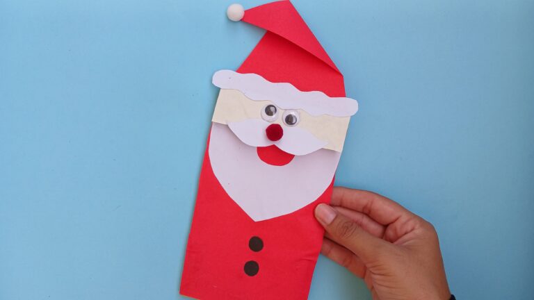 Paper Bag Santa Claus Craft for Kids