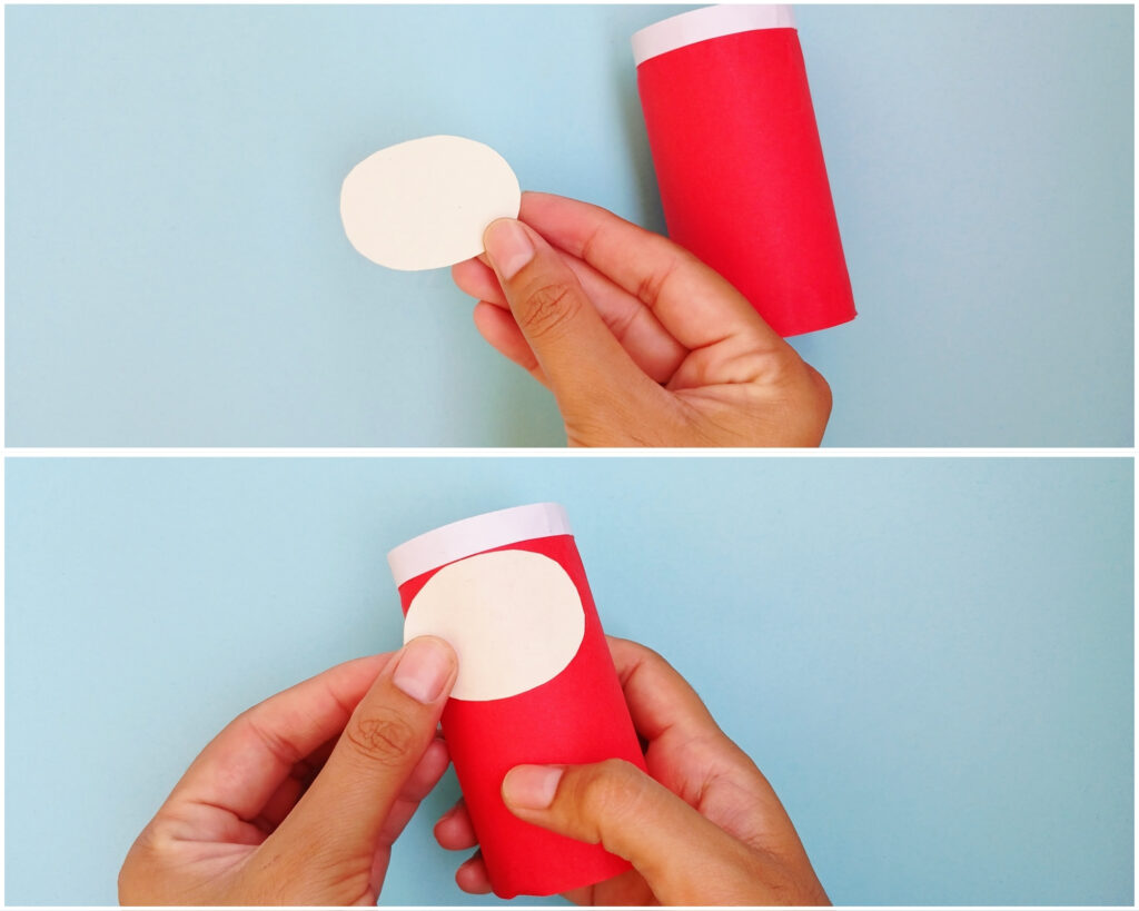 toilet paper roll santa craft for kids