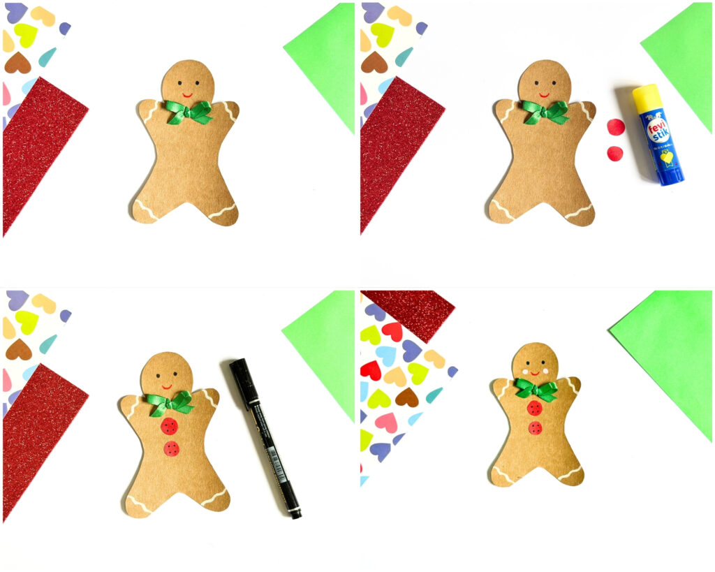 easy paper gingerbreadman craft for preschoolers