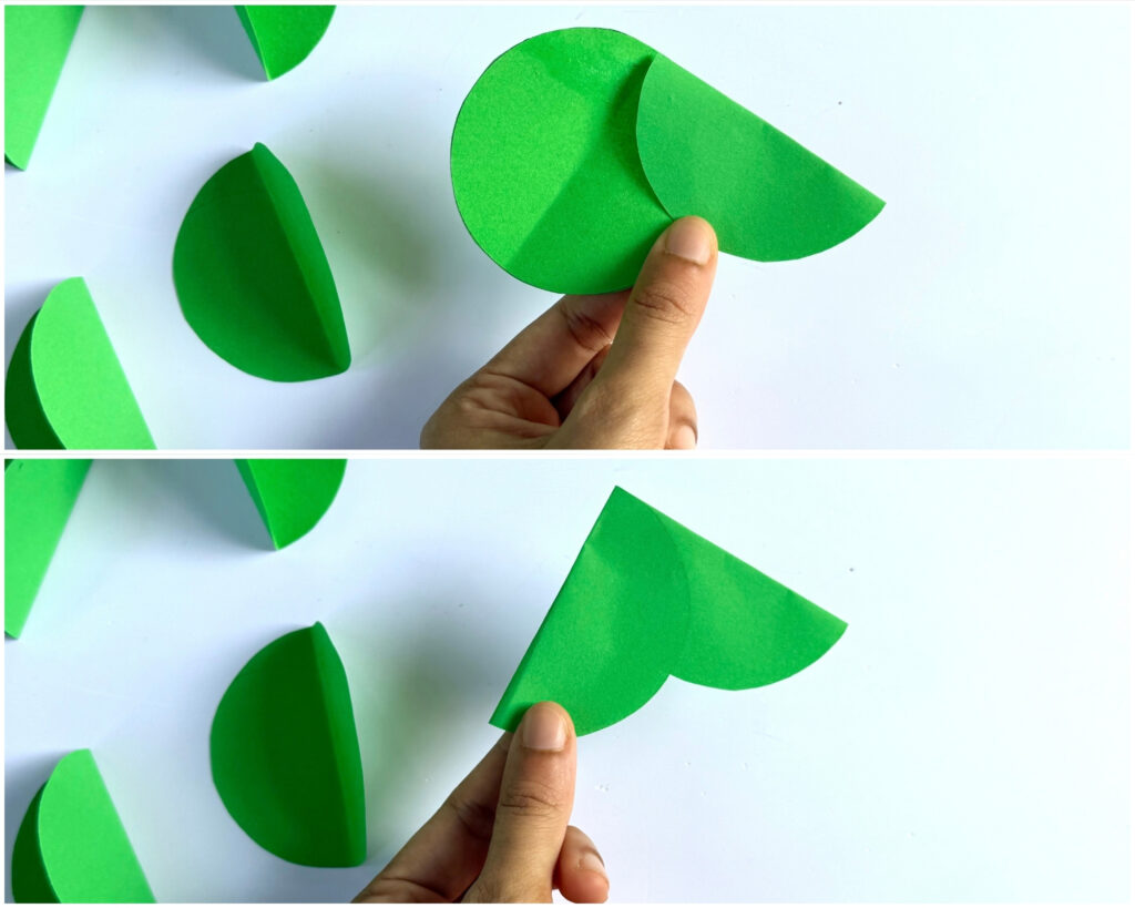 easy paper and popsicle stick christmas tree craft for kids