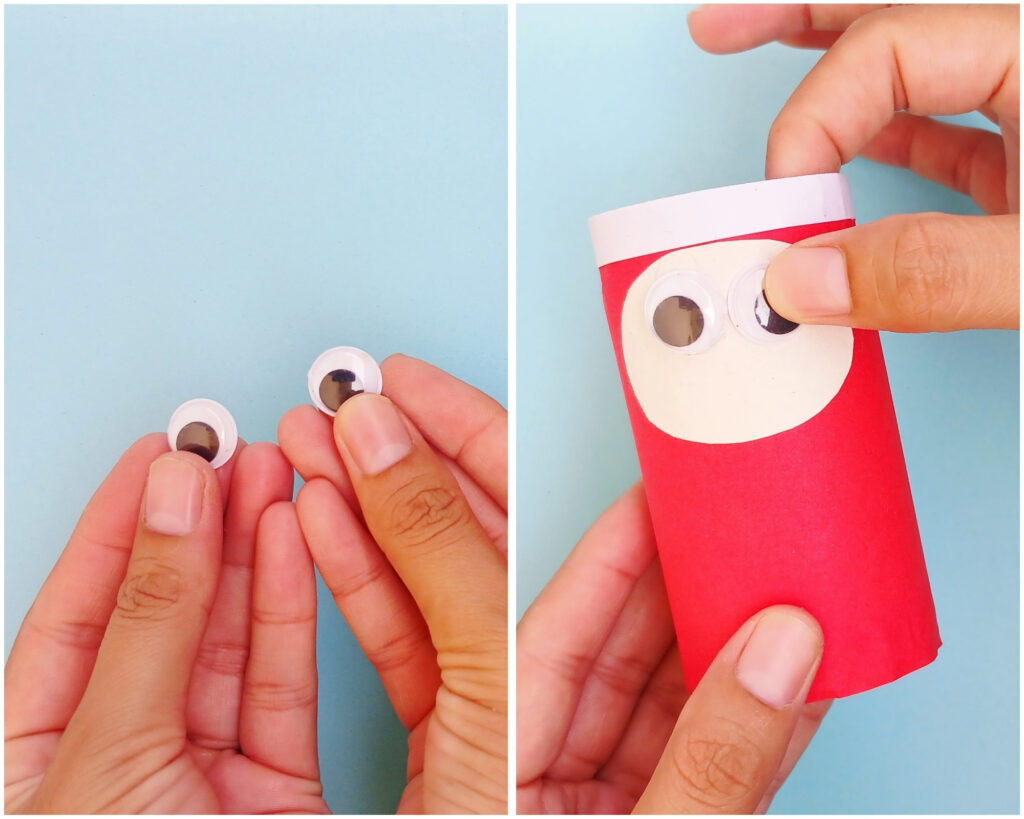 toilet paper roll santa craft for kids