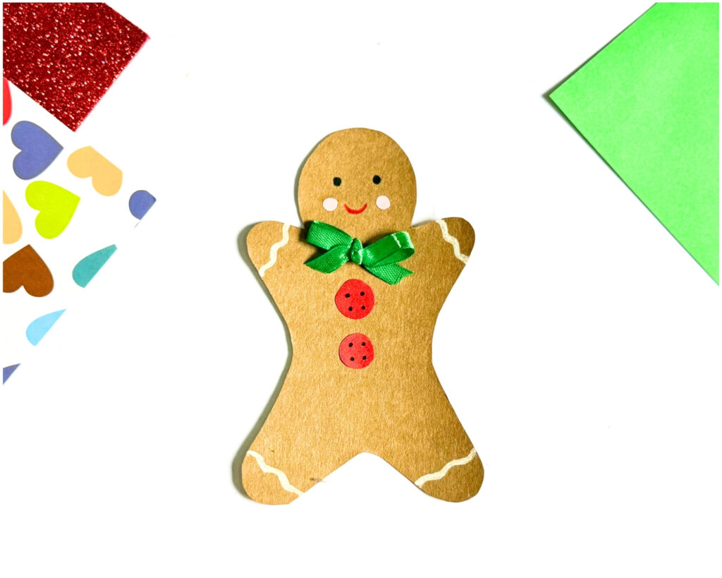 easy paper gingerbreadman craft for preschoolers