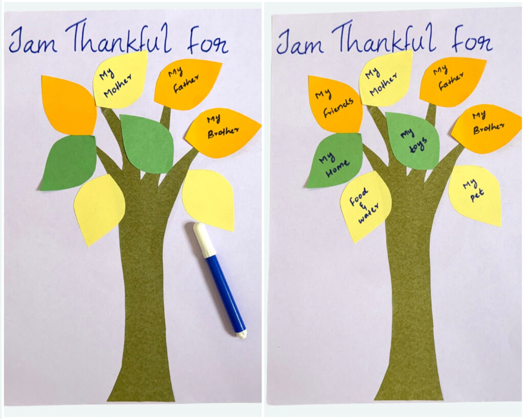 Thankful Tree Craft for Kids