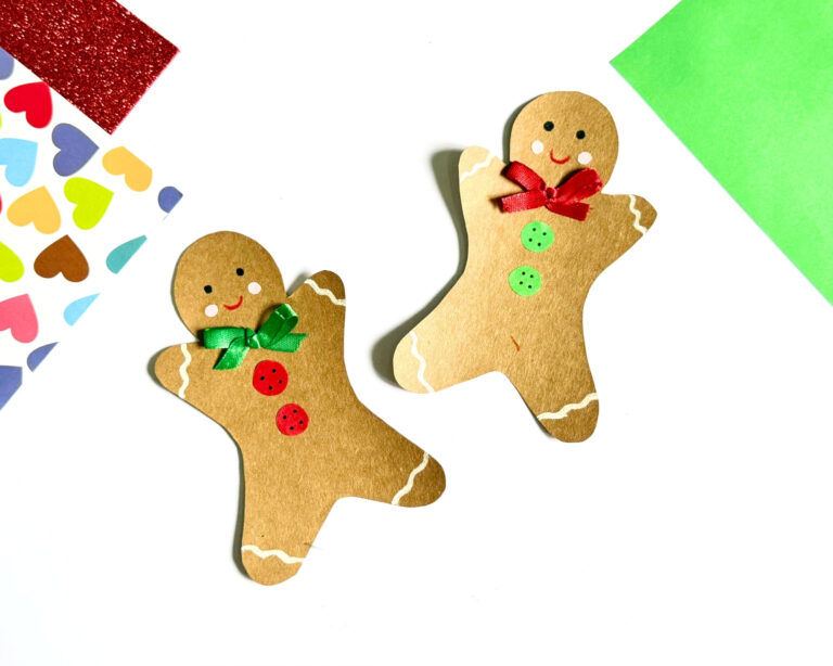 Paper Gingerbread Man Craft for Preschoolers